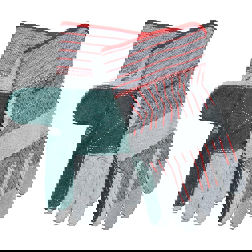 Gloves: Size L, Cotton;Fleece-Lined, Cowhide